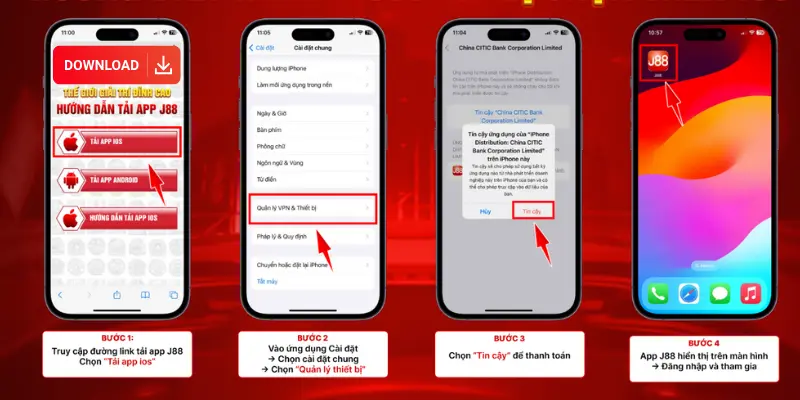 Tải app J88 trên hệ IOS